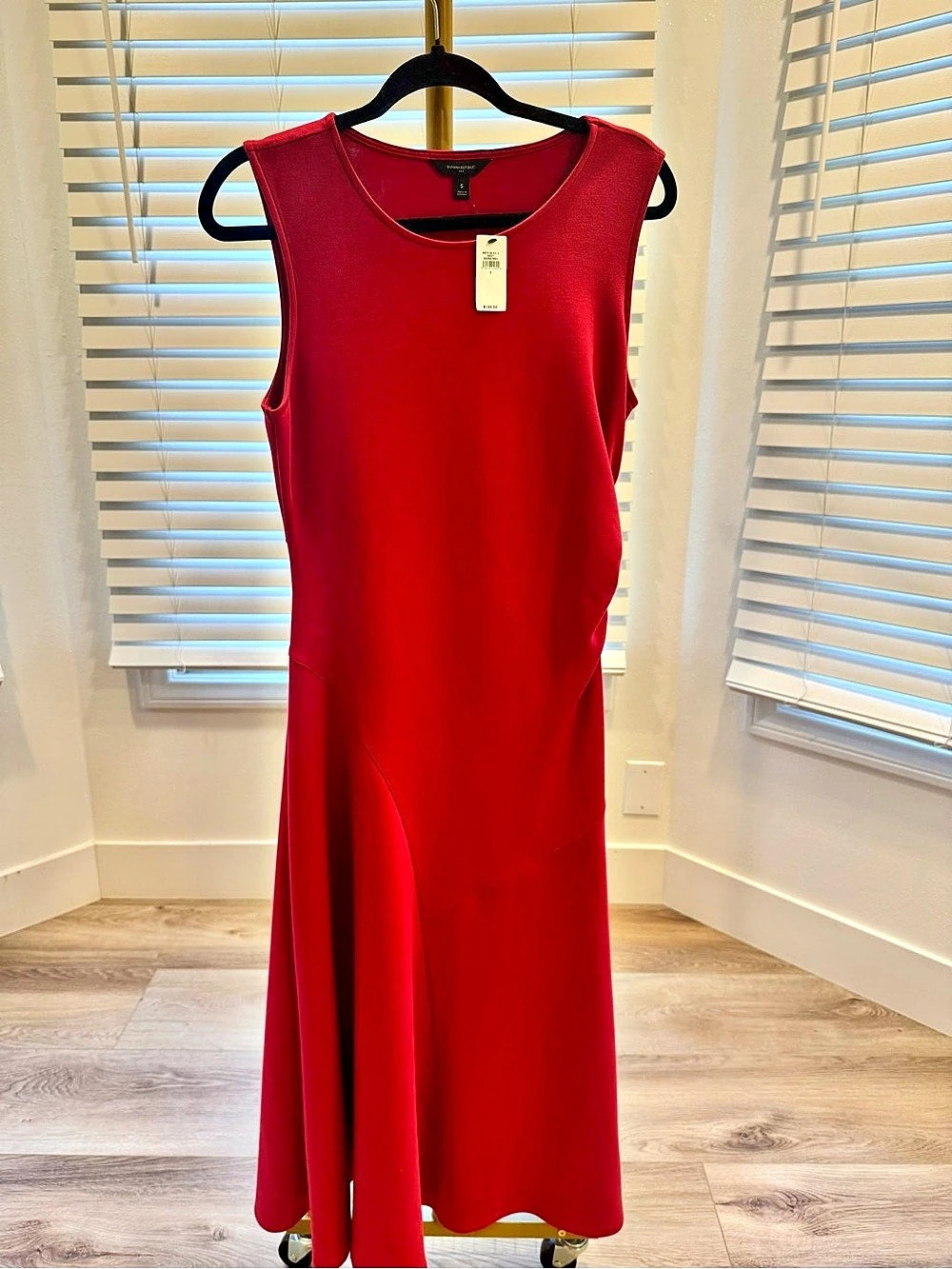 Banana Republic Factory Soft Touch Midi Dress Fuchsia Maxi Dress Size Small NWT